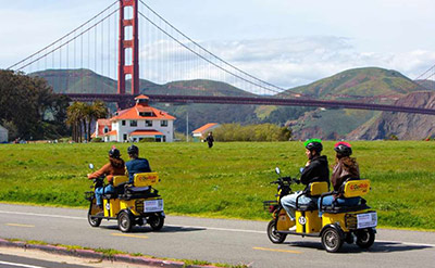 San Francisco Electric Scooter Rental with GPS Storytelling